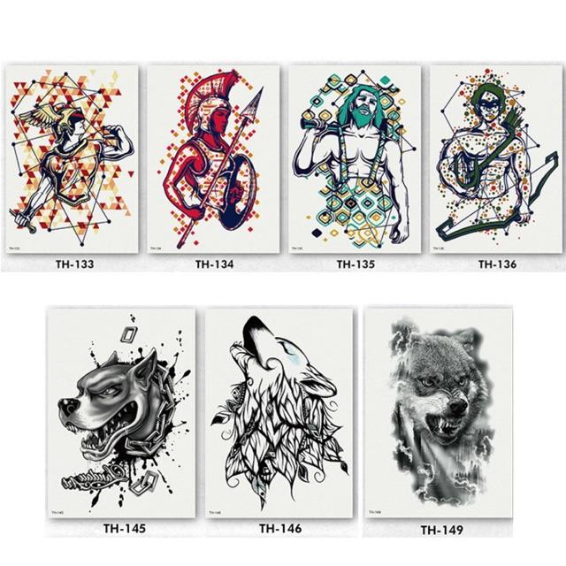 HÌNH XĂM DÁN KÍN LƯNG - SET HÌNH XĂM GIẢ TATOO