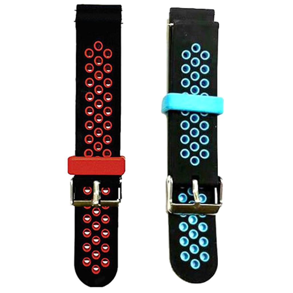 20mm Universal Watch Band, Premium Soft Silicone Adjustable Replacement Strap