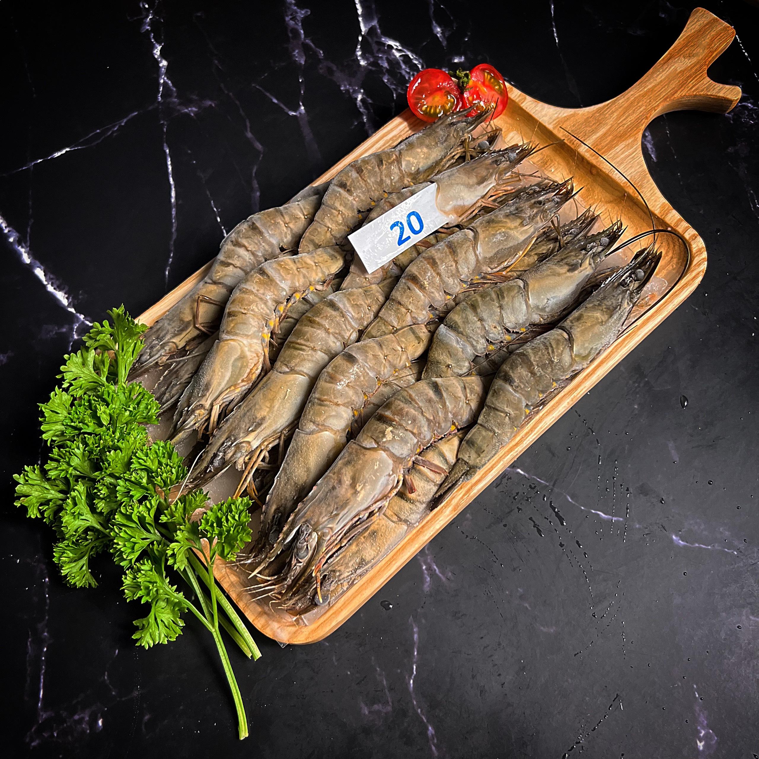 Tôm sú nguyên con size 20 - 500g