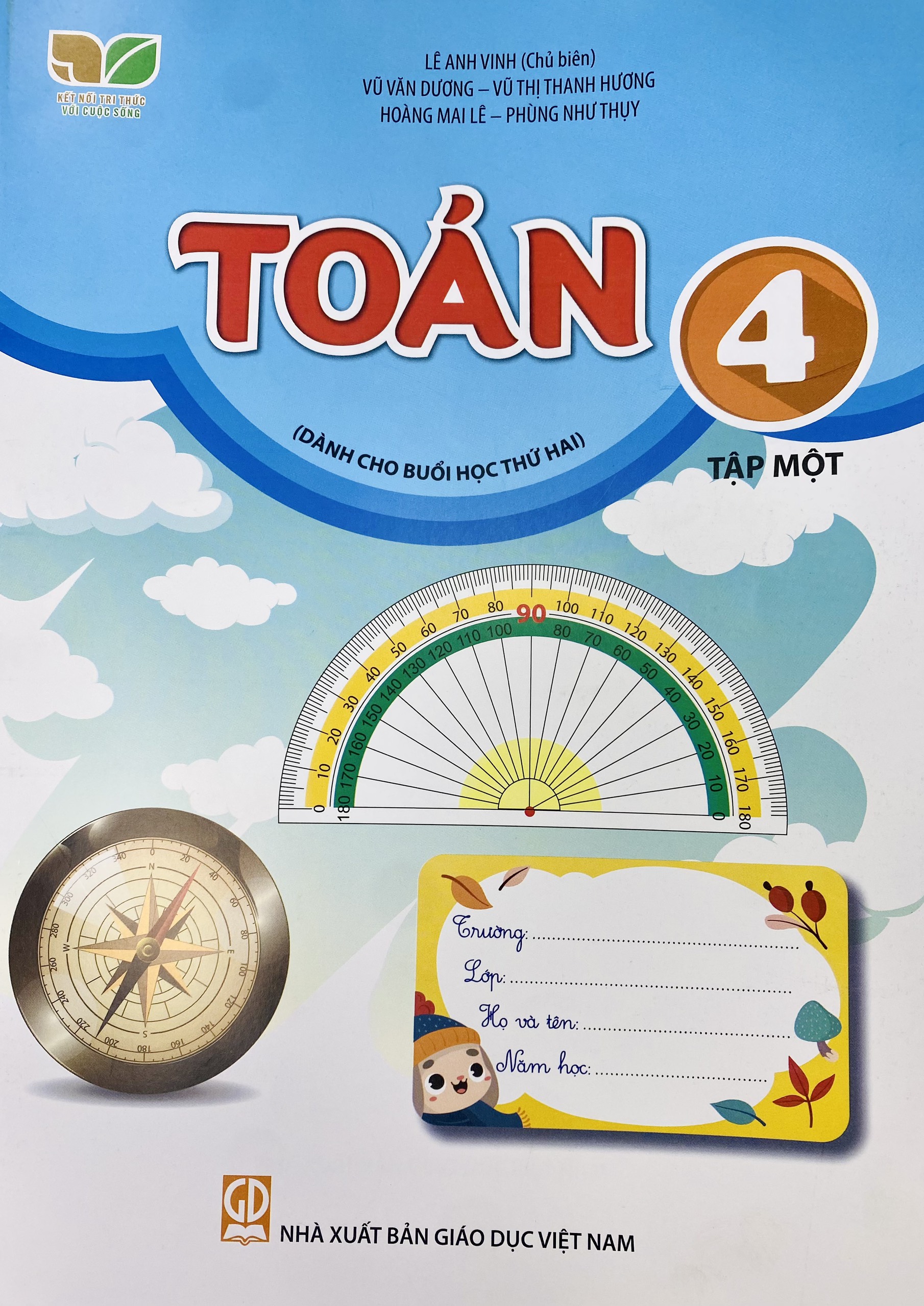 Combo 2 cuốn Toán lớp 4 tập 1+2 Dành cho buổi học thứ hai