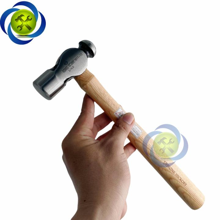 Búa đầu bi cán gỗ Kingtony 7811-12 đầu búa nặng 340gram