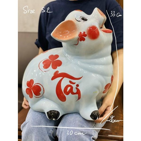 Lợn,Heo sứ tiết kiệm ngậm tiền chuẩn loại1 sứ Bát Tràng