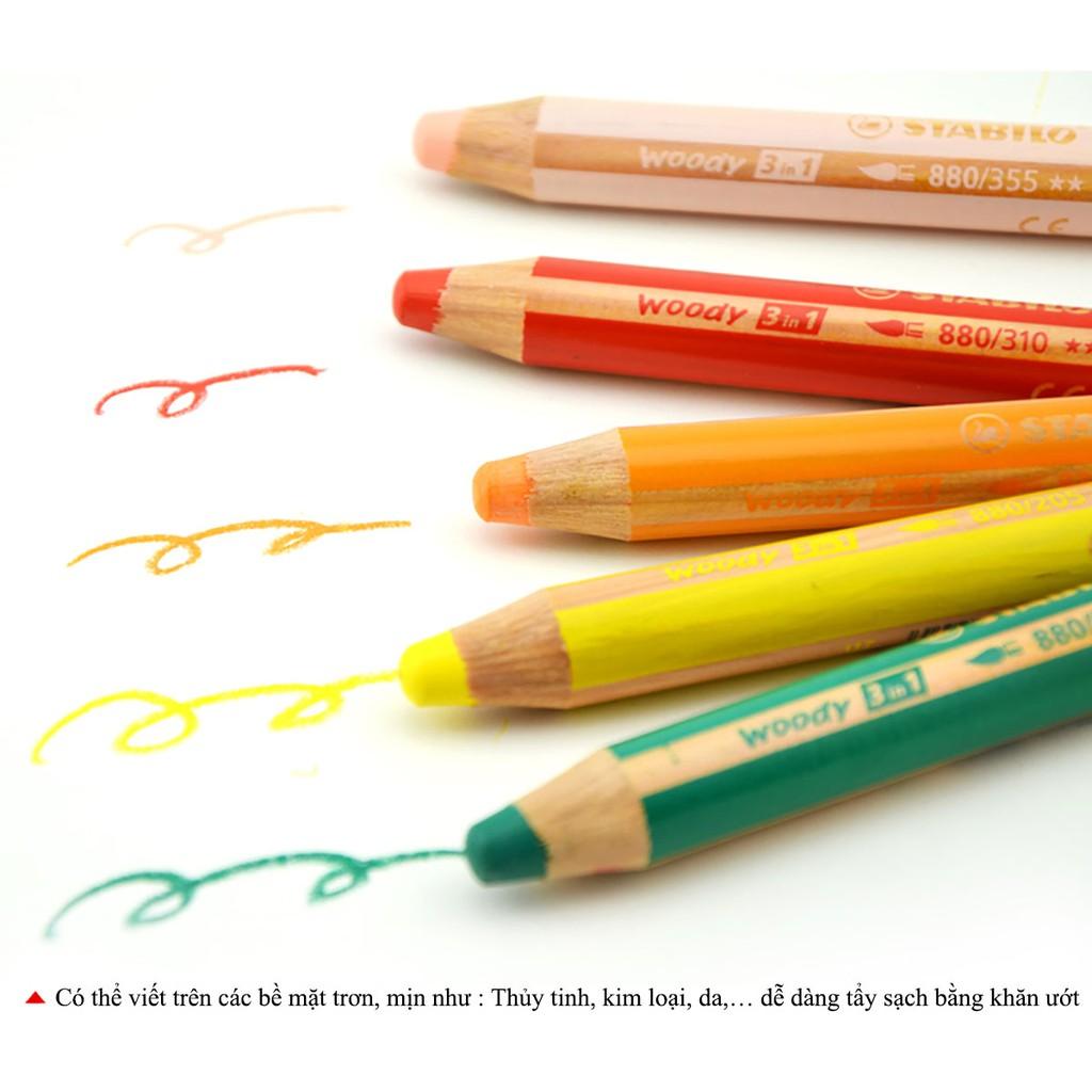 Bộ 2 cây bút chì màu STABILO Woody 3in1 (CLK880-C2