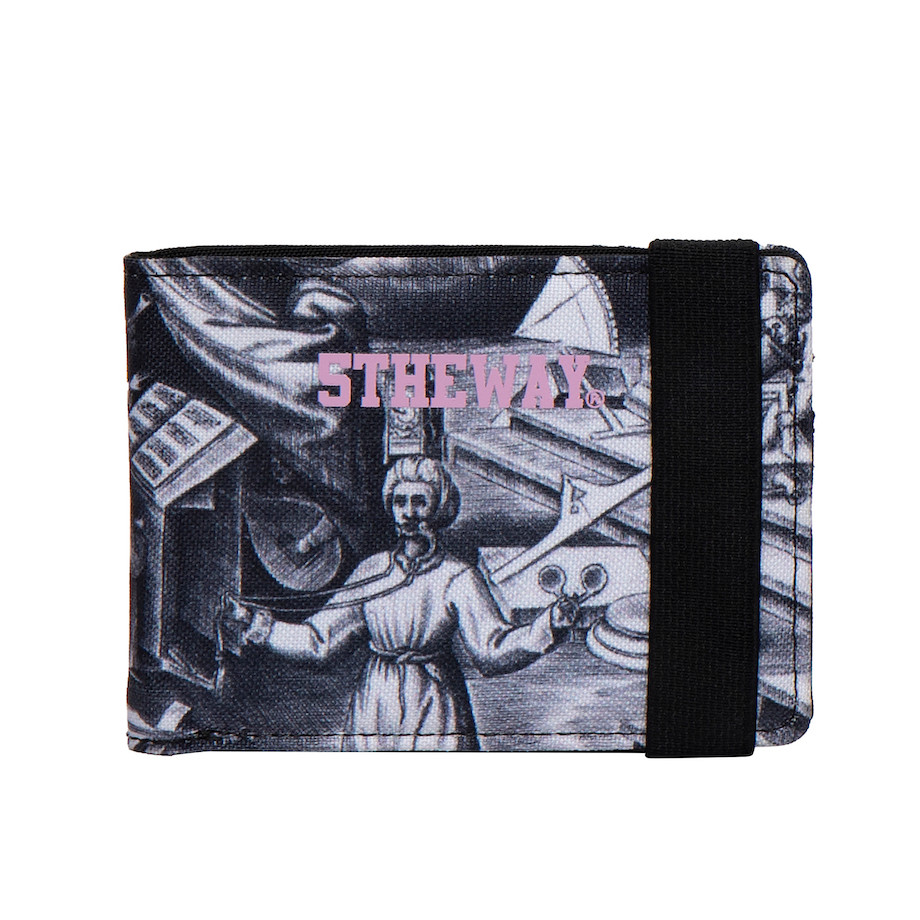 5THEWAY /painting/ BI-FOLD WALLET in BLACK aka Ví Gập Đen