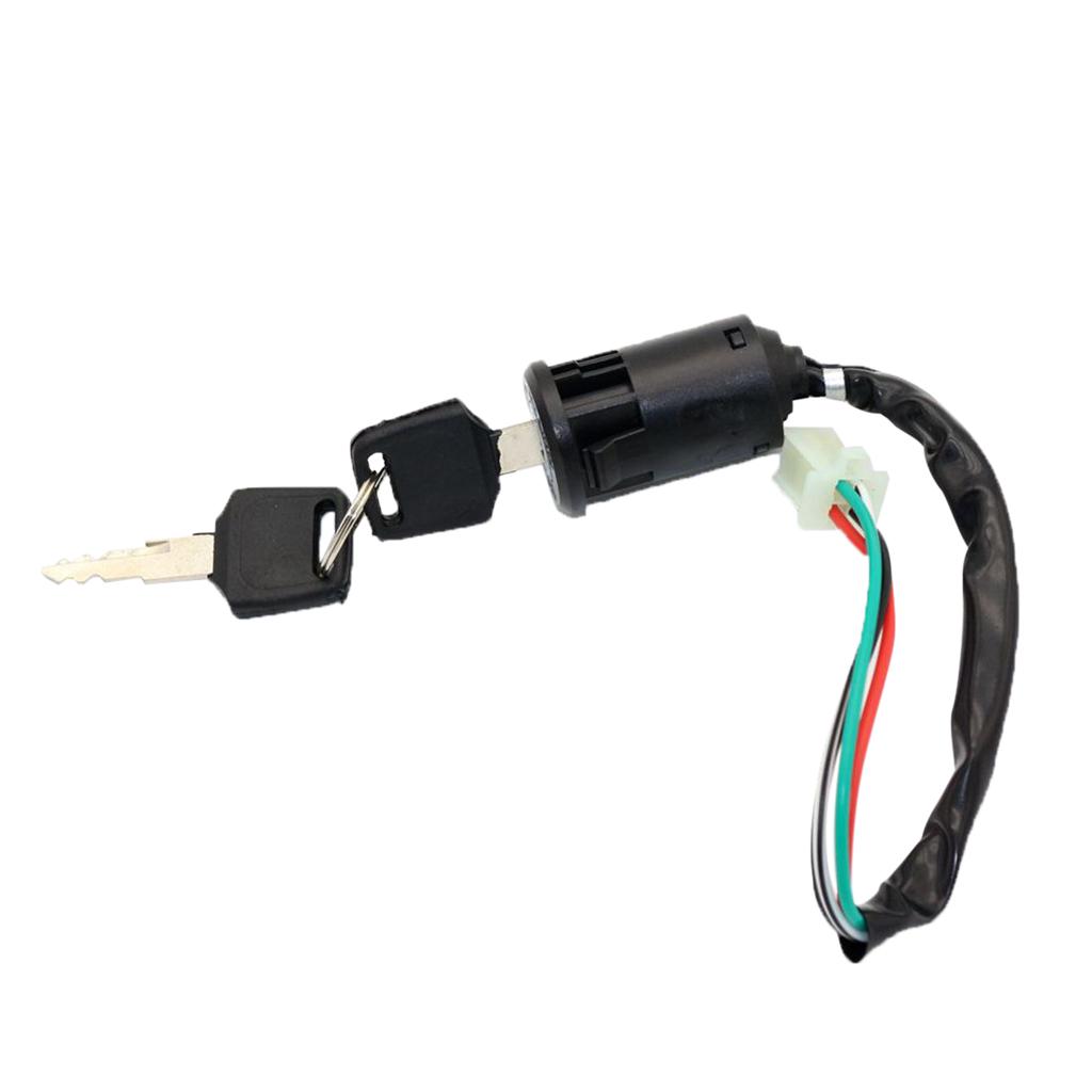 2X Ignition Switch with 4 Wire Ignition Lock, 2 Keys for 50/110/125 / 250cc ATV