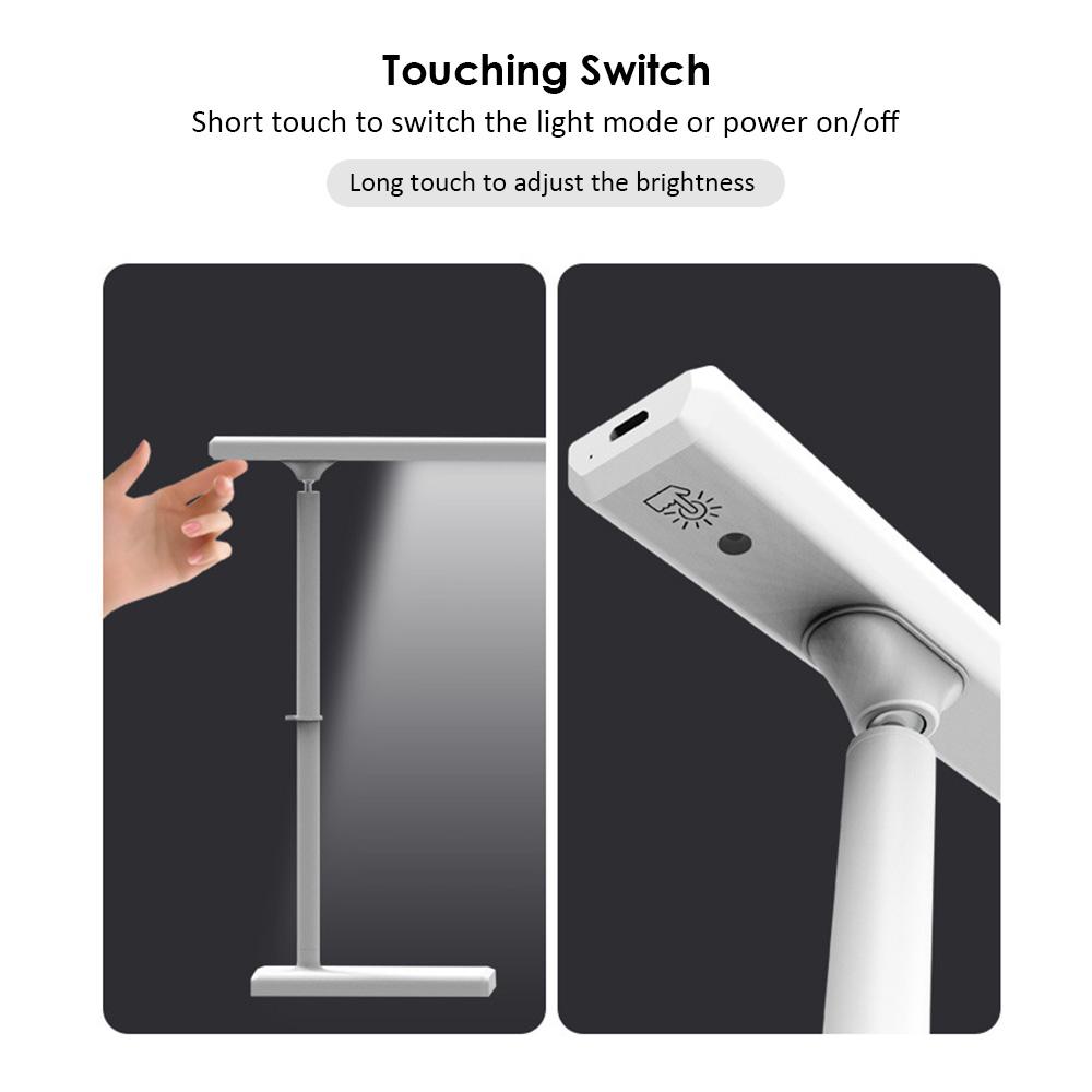 Dimmable Led Desk Lamp Multi-Functional Touching Control Rechargeable Table Light Home Use Office Portable Movable