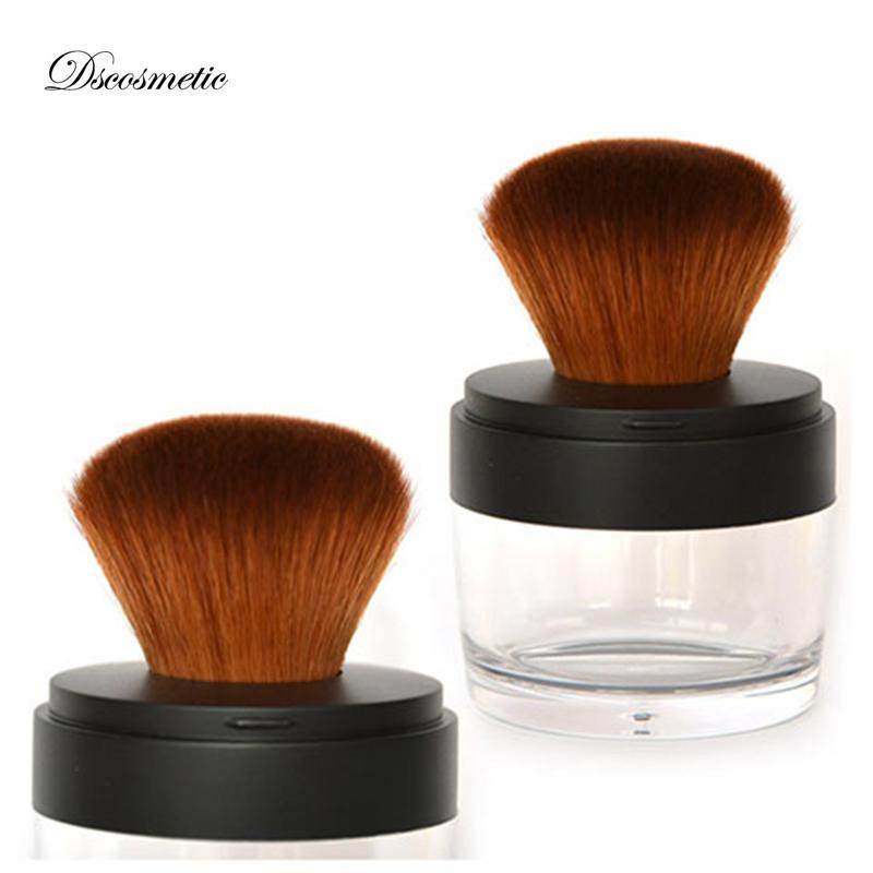 Loose mineral powder bàn chải puff jar foundation brush tool với bột bàn chải và sàng trang điểm bàn chải cho mỹ phẩm