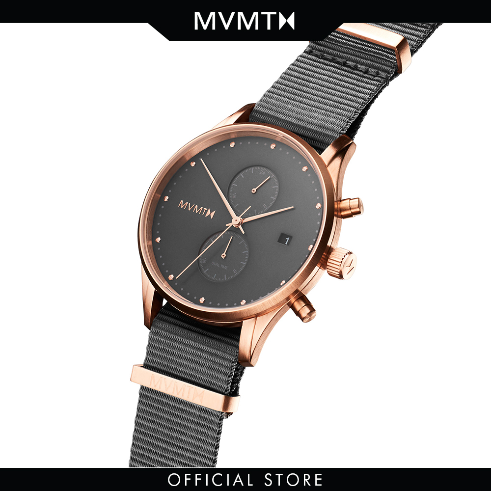 Đồng hồ Nam MVMT dây vải 42mm - Voyager D-MV01-RGGR2