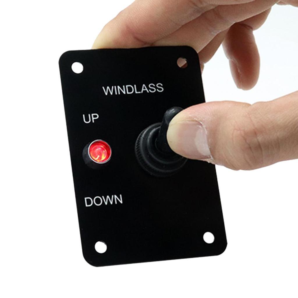 Anchor Windlass Up Down Toggle Switch Panel with LED Indicator