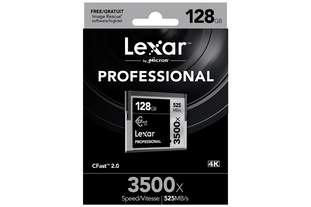 Thẻ nhớ máy ảnh CFast Lexar 128GB 3500X 525MB/s - Hàng Chính Hãng