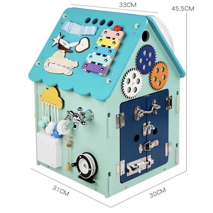 BUSYBOARD- NGÔI NHÀ BẬN RỘN BẰNG GỖ CAO CẤP CHO BÉ