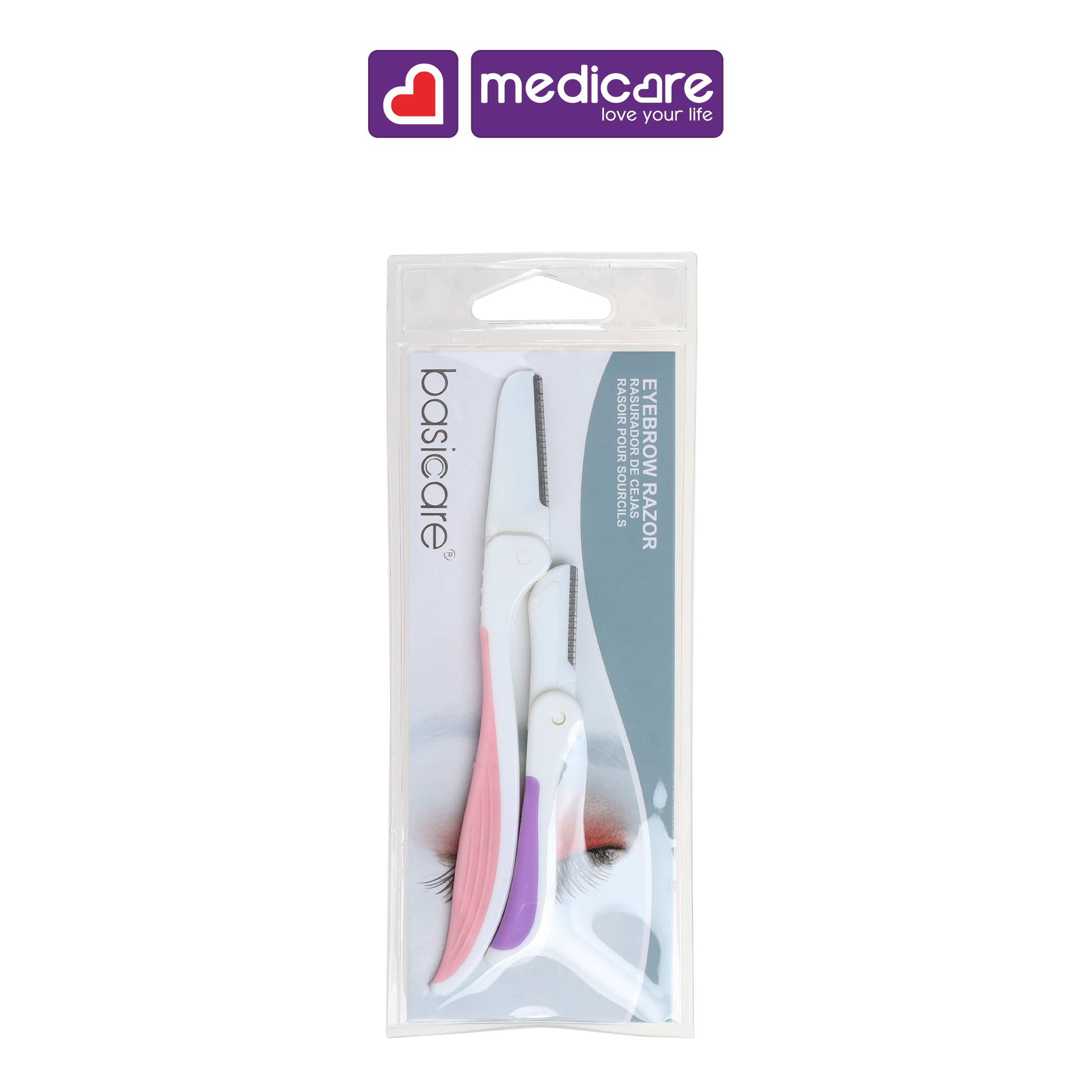 Dụng cụ cạo chân mày BASICARE 2 cái 1728