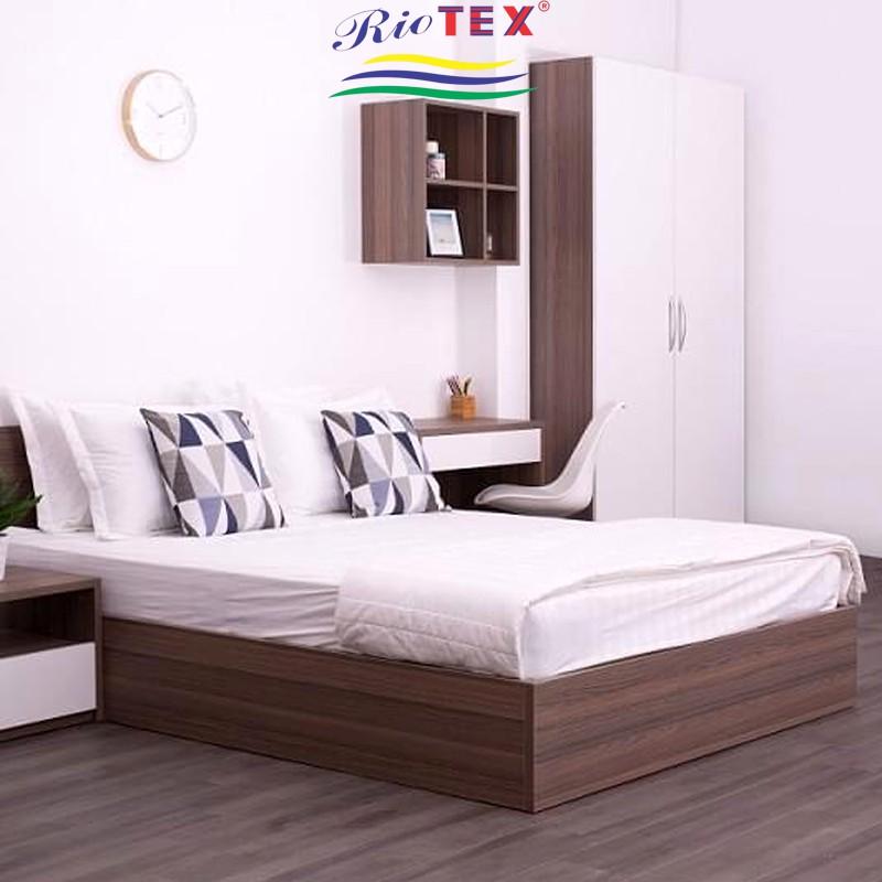 Trọn bộ chăn ga gối trắng trơn RIOTEX1m/1m2/1m4/1m6/1m8 cho khách sạn, bệnh viện, nhà nghĩ, homestay