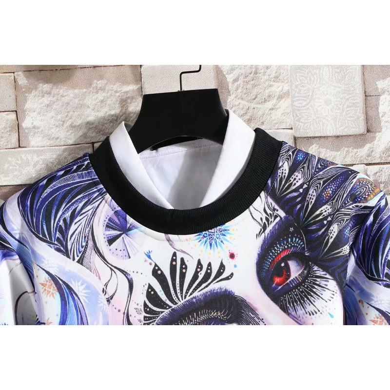 Áo Thun Tay Dài In Hình Anime 3d Cá Tính Cho Nam Nữ