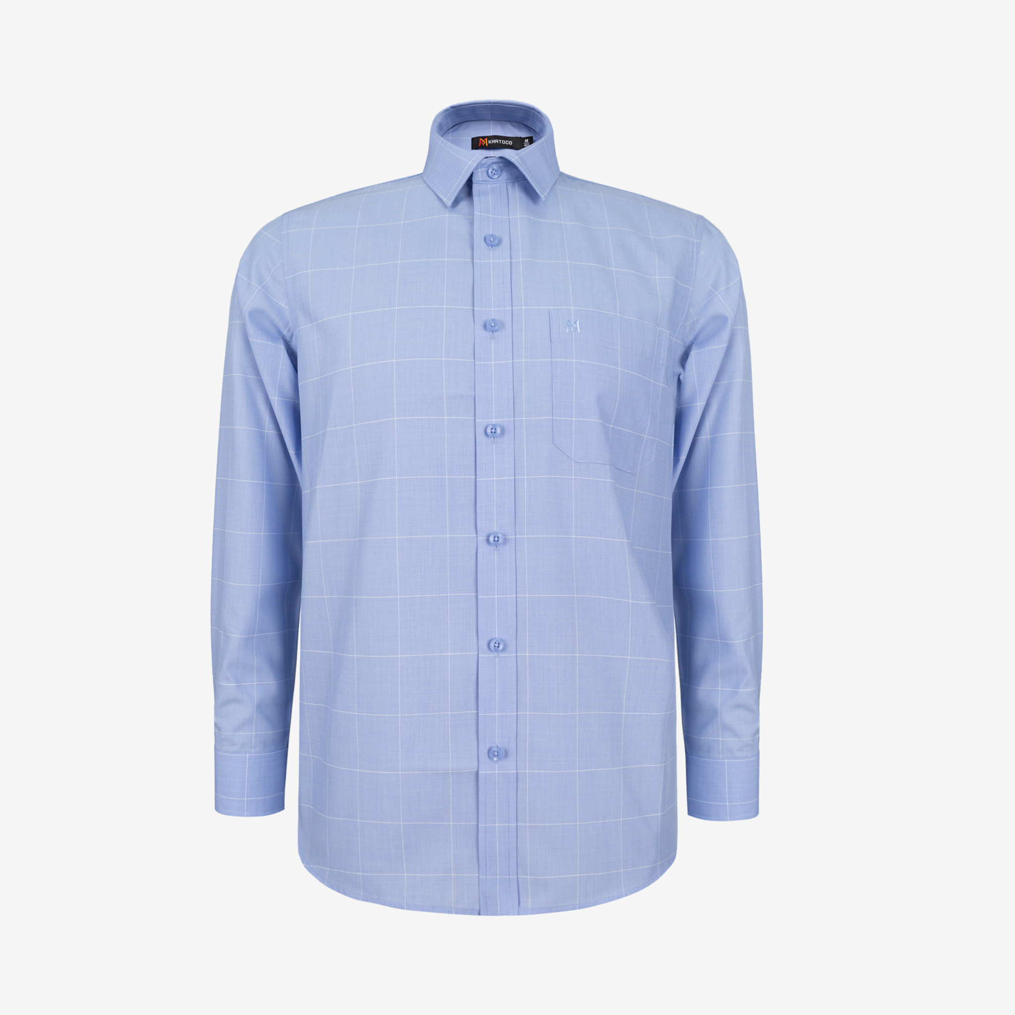 Áo sơ mi nam KHATOCO Tailor Fit dài tay A1MD538T1-CNCR790-2707-D