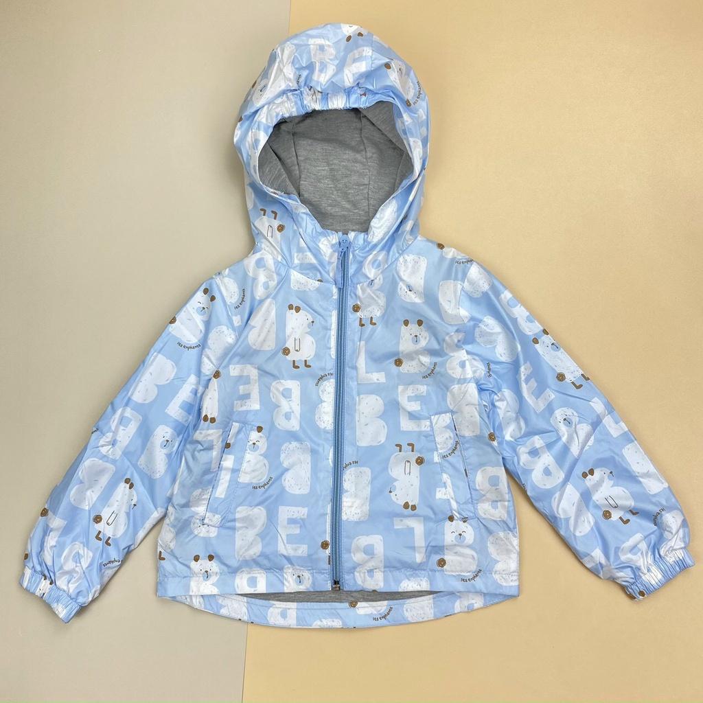 Áo khoác gió 2 lớp lót cotton cho bé trai và bé gái, có size từ 1-10 tuổi