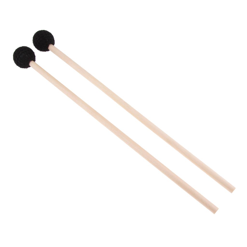 Wood Tongue Drum Sticks Lotus Drum Xylophone Mallets Rods Hammer,1 Pair