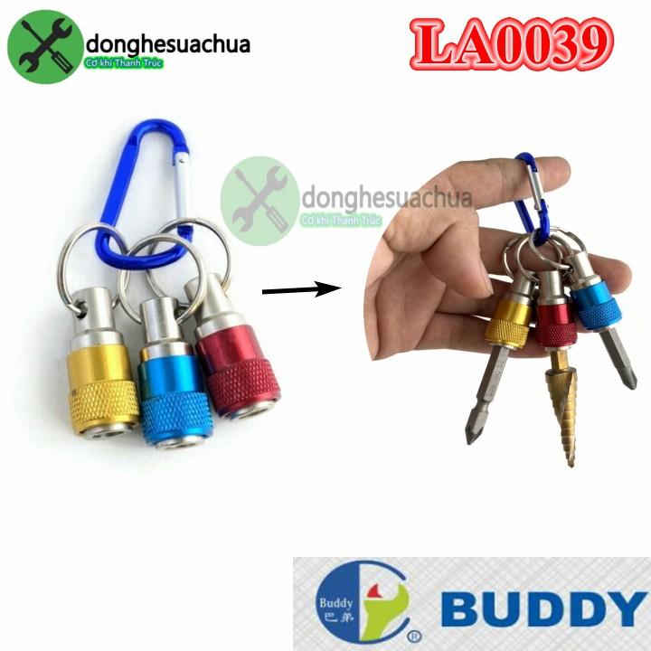 Móc khóa 3 chi tiết gắn mũi vít lục giác Buddy LA0039