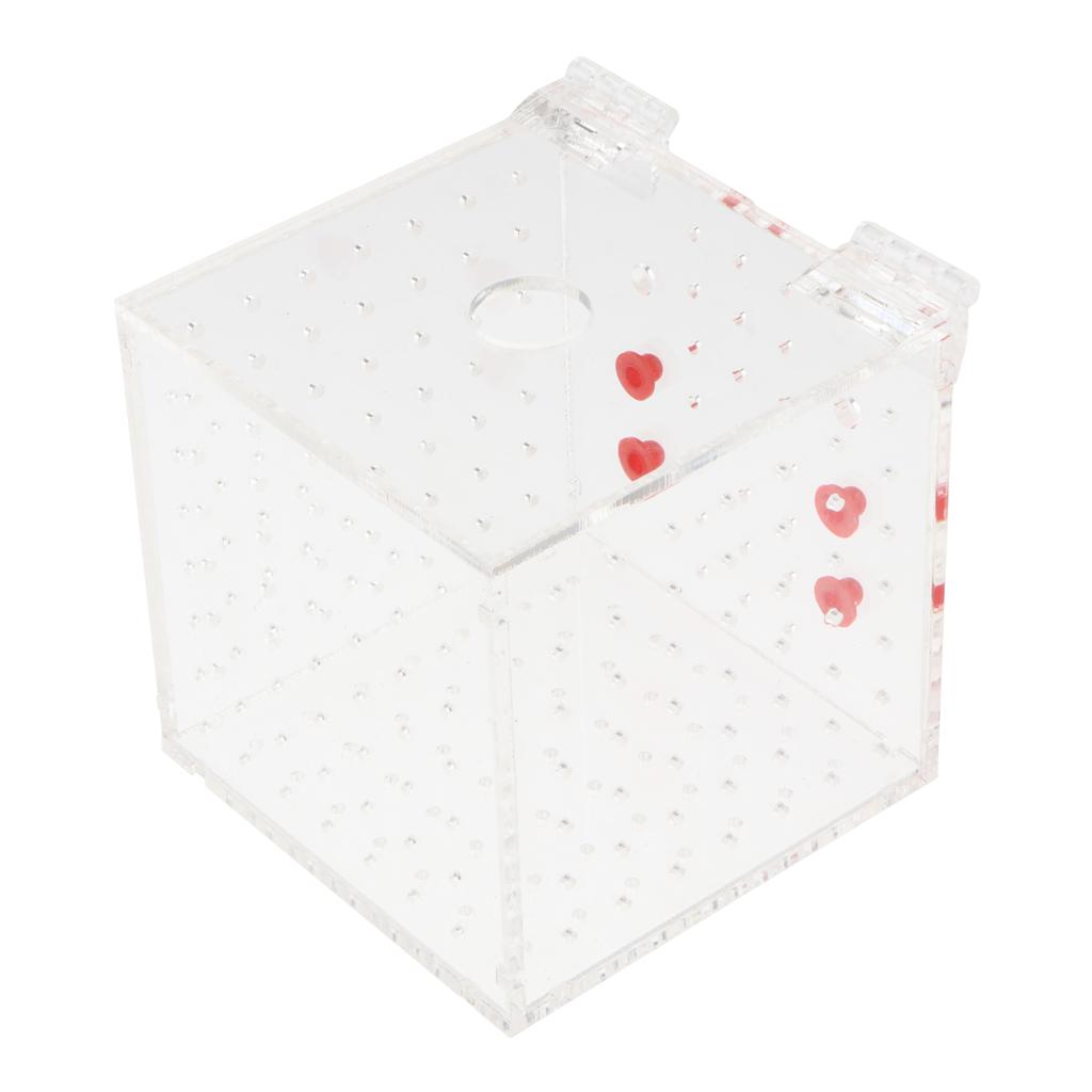Clear Acrylic Aquarium Fish Incubator Breeding Box Incubator Isolation Box, 2 Size