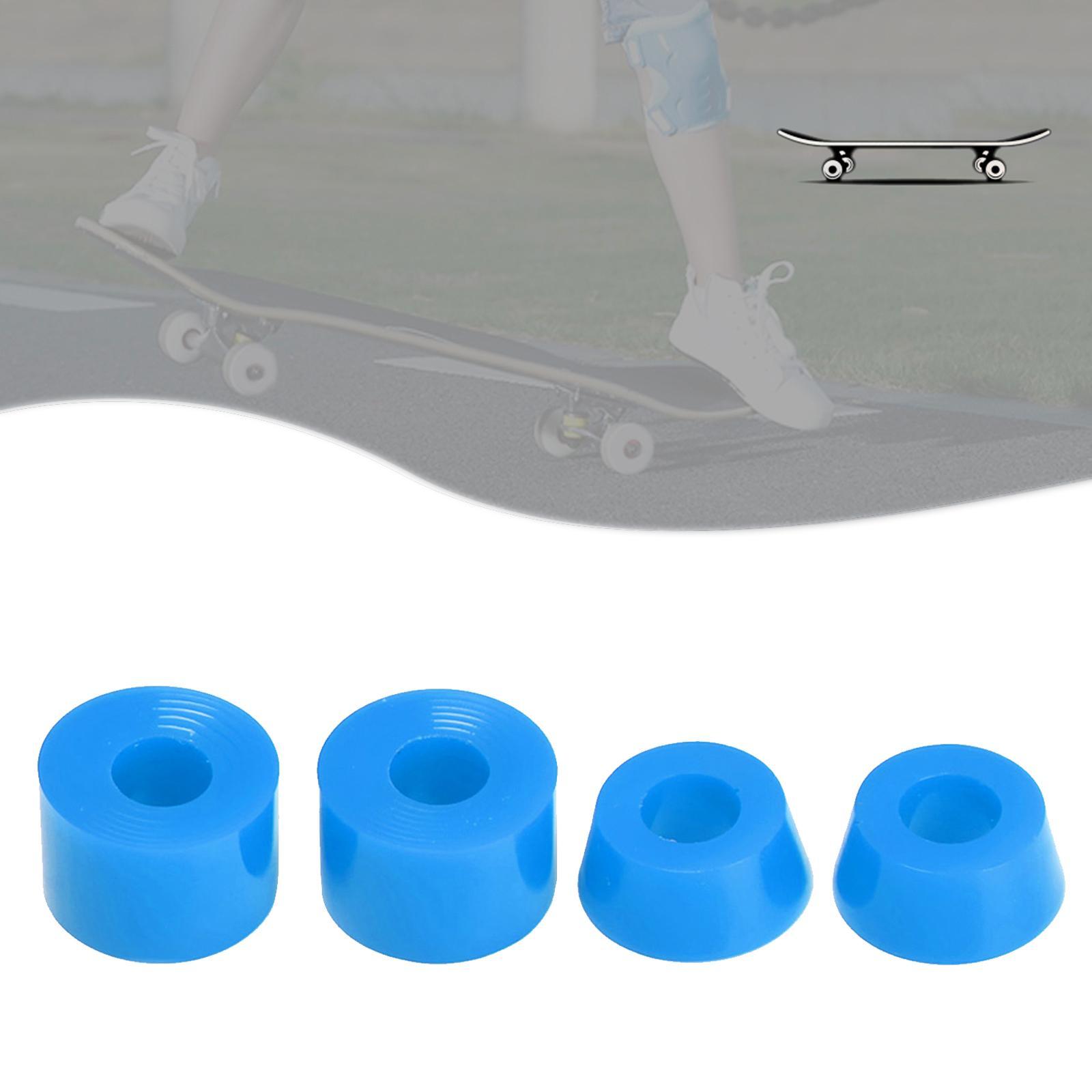 4x 92A Skateboard Truck Bushing Longboard Replacement Bushings Blue