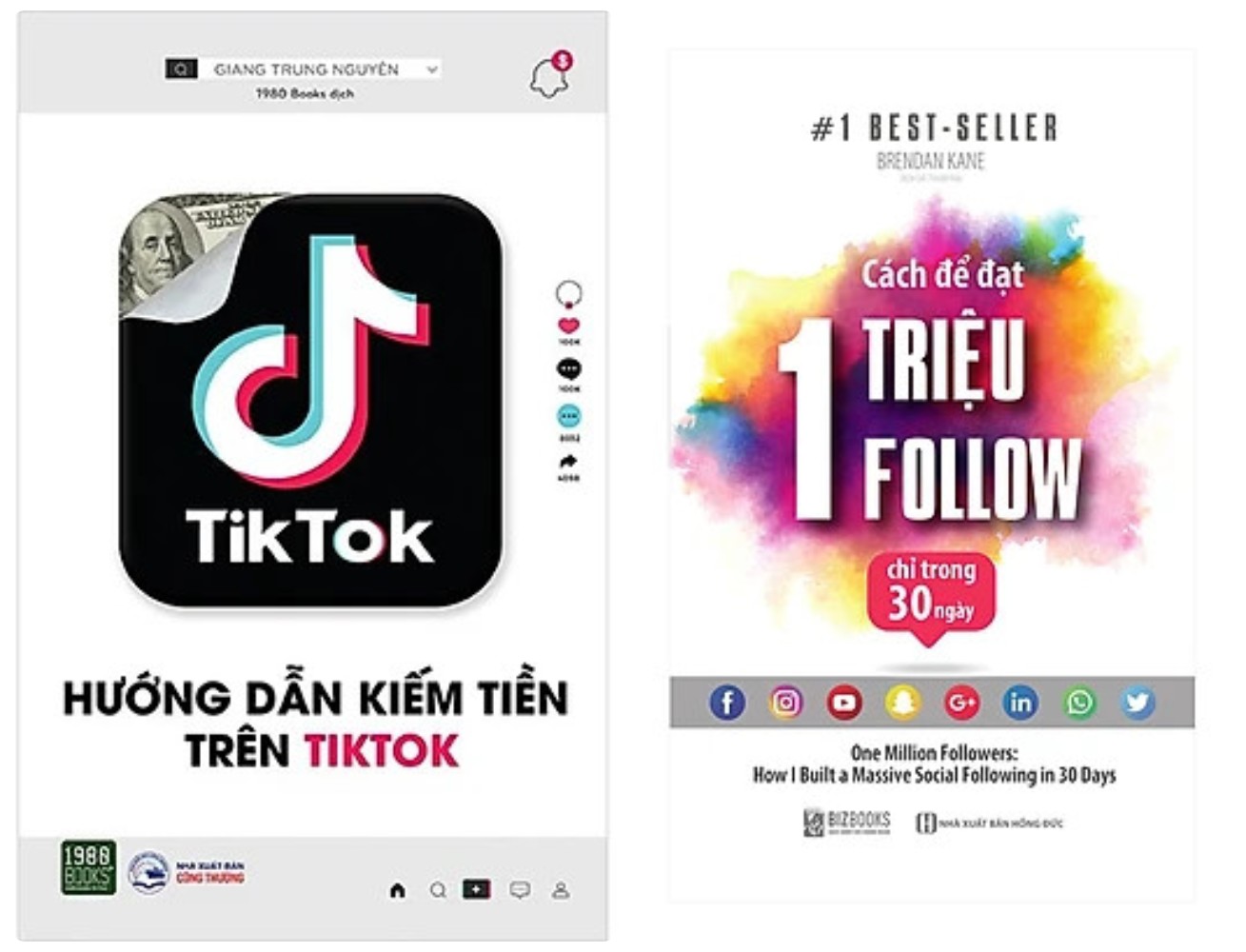 Hình ảnh Combo 2Q: Hướng Dẫn Kiếm Tiền Trên TikTok + Cách Để Đạt 1 Triệu Follow Chỉ Trong 30 Ngày (Sách Kinh Doanh/Marketing/Mạng Xã Hội)