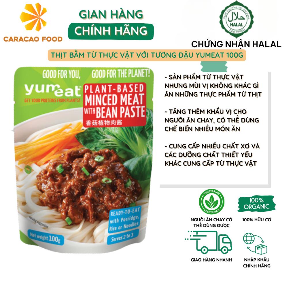 Thịt bằm từ thực vật với tương đậu Yumeat 100g, Thực phẩm giàu protein thuần chay tốt cho sức khỏe và môi trường