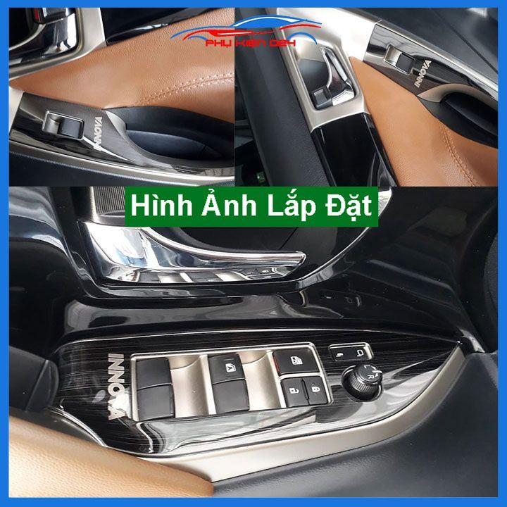 Ốp nội thất Innova 2017-2018-2019-2020-2021-2022 vân Titan bảo vệ chống trầy xước và làm đẹp xe
