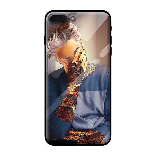 Ốp kính cho iPhone 8 Plus mẫu THỜI TRANG BOY 3 - Hàng chính hãng