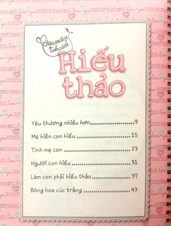 Gieo Mầm Tính Cách - Hiếu Thảo ( Tái Bản )