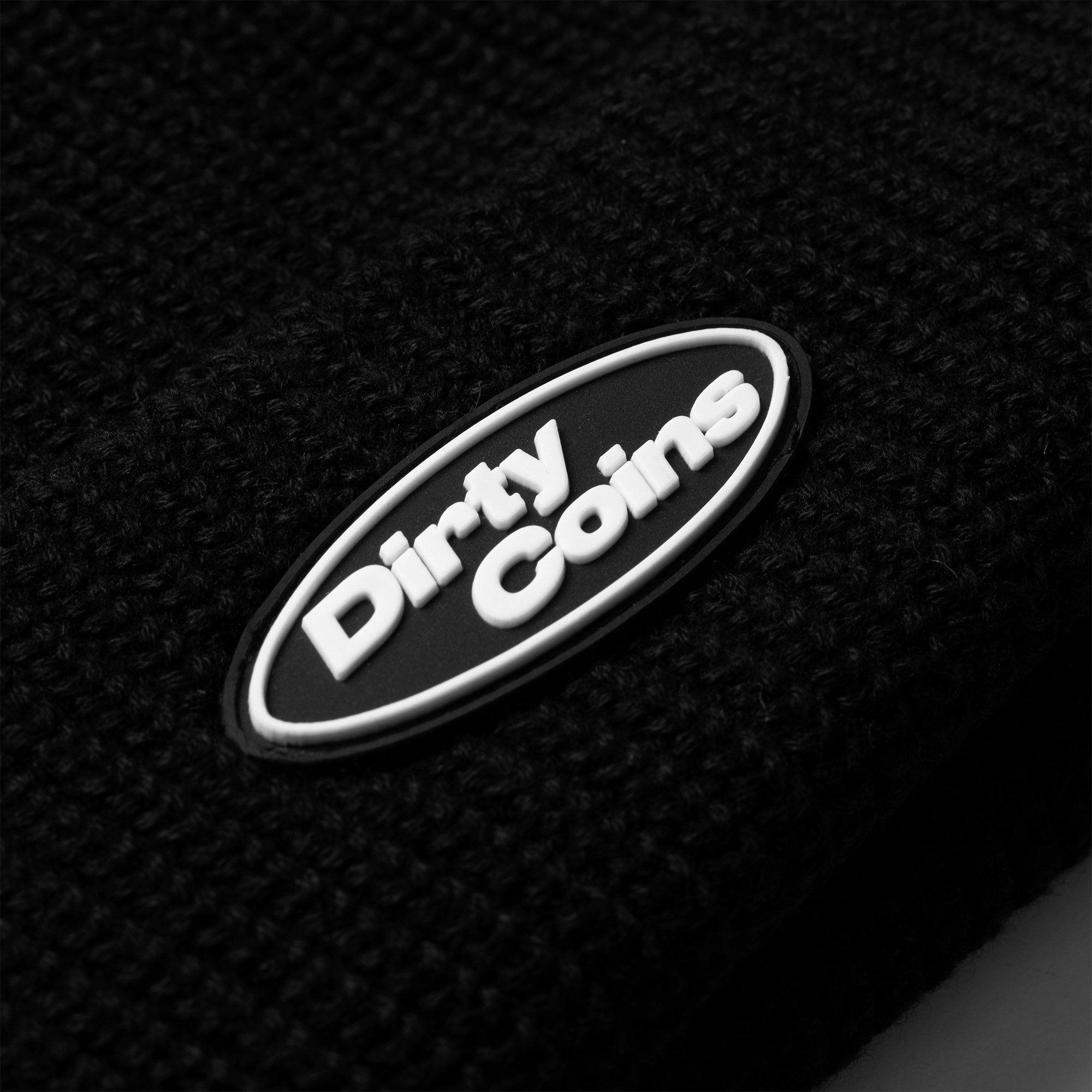 Nón DirtyCoins Label Beanie - Black