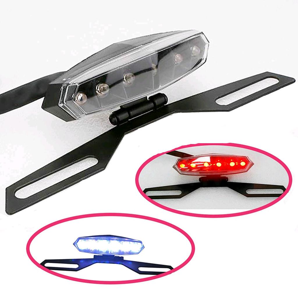 Motorcycle License Plate Holder Tail Rear Brake Light Frame Mounting Bracket