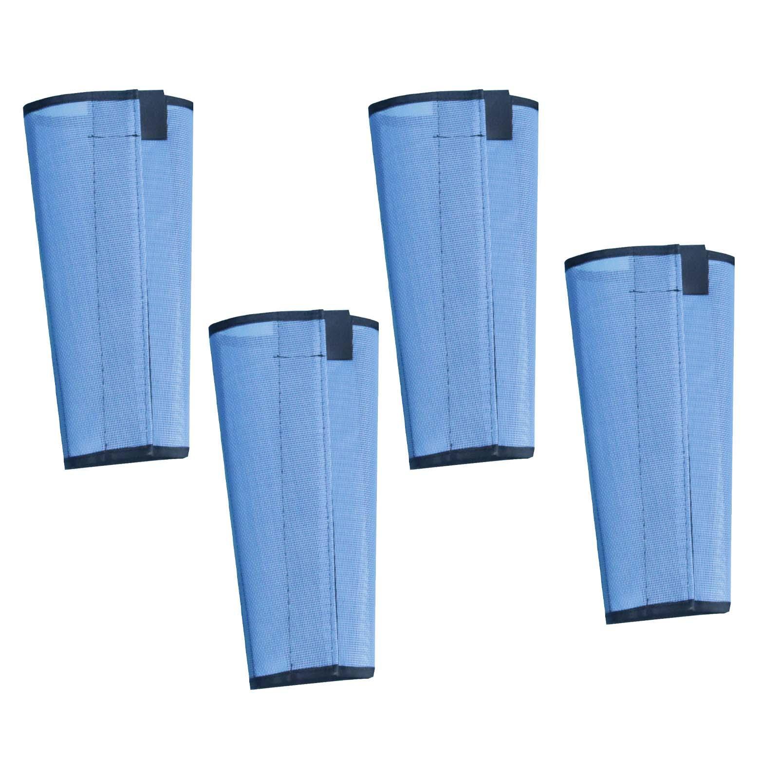 4Pcs Horse Fly Leg Boots Leg Guard Durable Fine Mesh Blue Horse Leggings Breathable Protective Sports Protection Training Outdoors