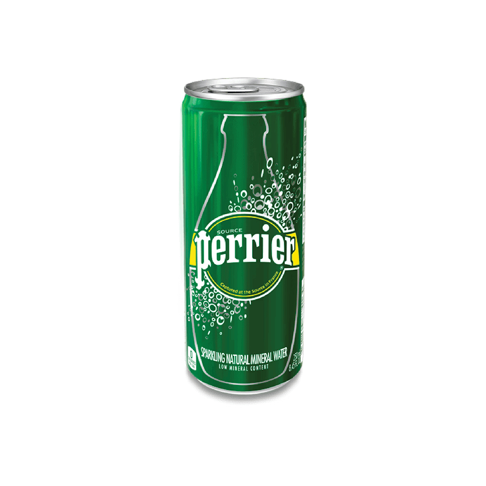 [Giao Nhanh HCM] NƯỚC KHOÁNG THIÊN NHIÊN BỔ SUNG GA ÂN NAM - HIỆU PERRIER (LON 250ml) - HÀNG NHẬP KHẨU