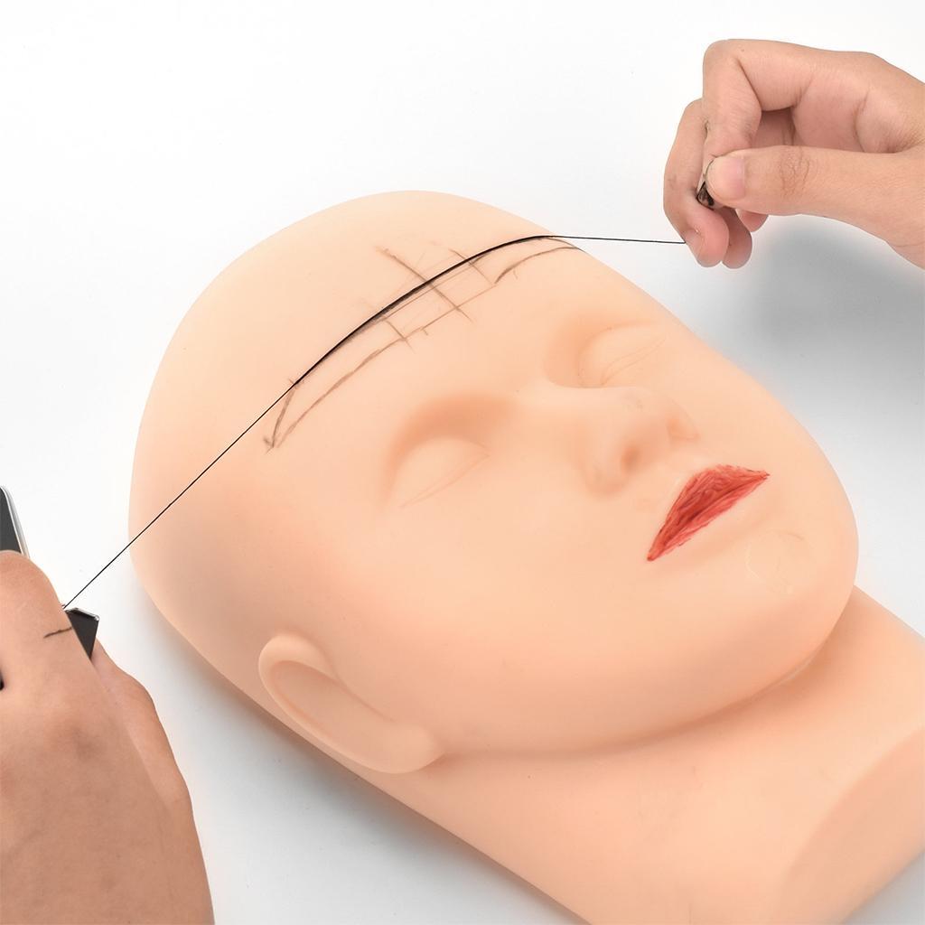 10M Pre-Inked Mapping Thread Mark Line with Ink Eyebrow Mapping Measure Tool Positioning Line for Perfection