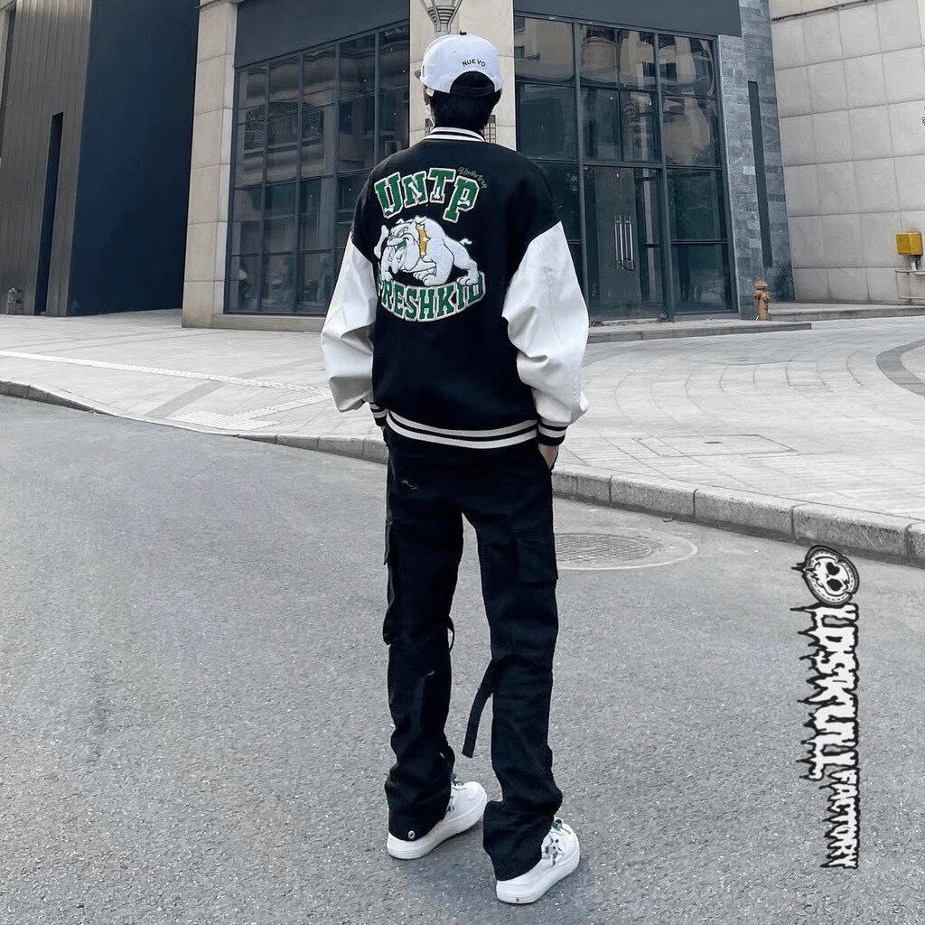 ÁO KHOÁC NỈ BOMBER UNISEX NAM NỮ FORM RỘNG PHONG CÁCH HÀN QUỐC DÀNH CHO CÁC BẠN TRẺ LANA FASHION