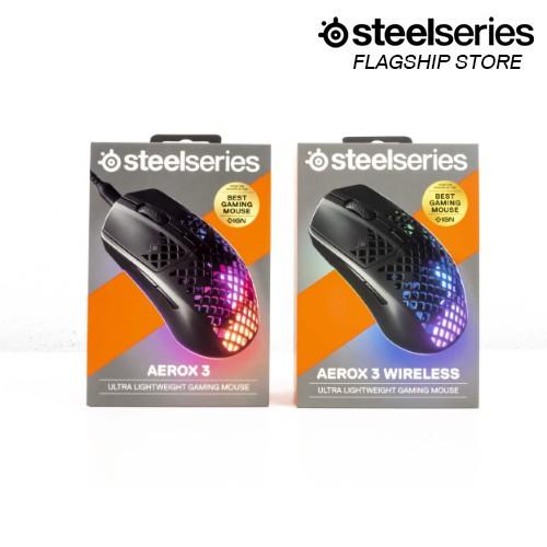 Chuột game Steelseries Aerox 3 RGB có dây &amp; không dây