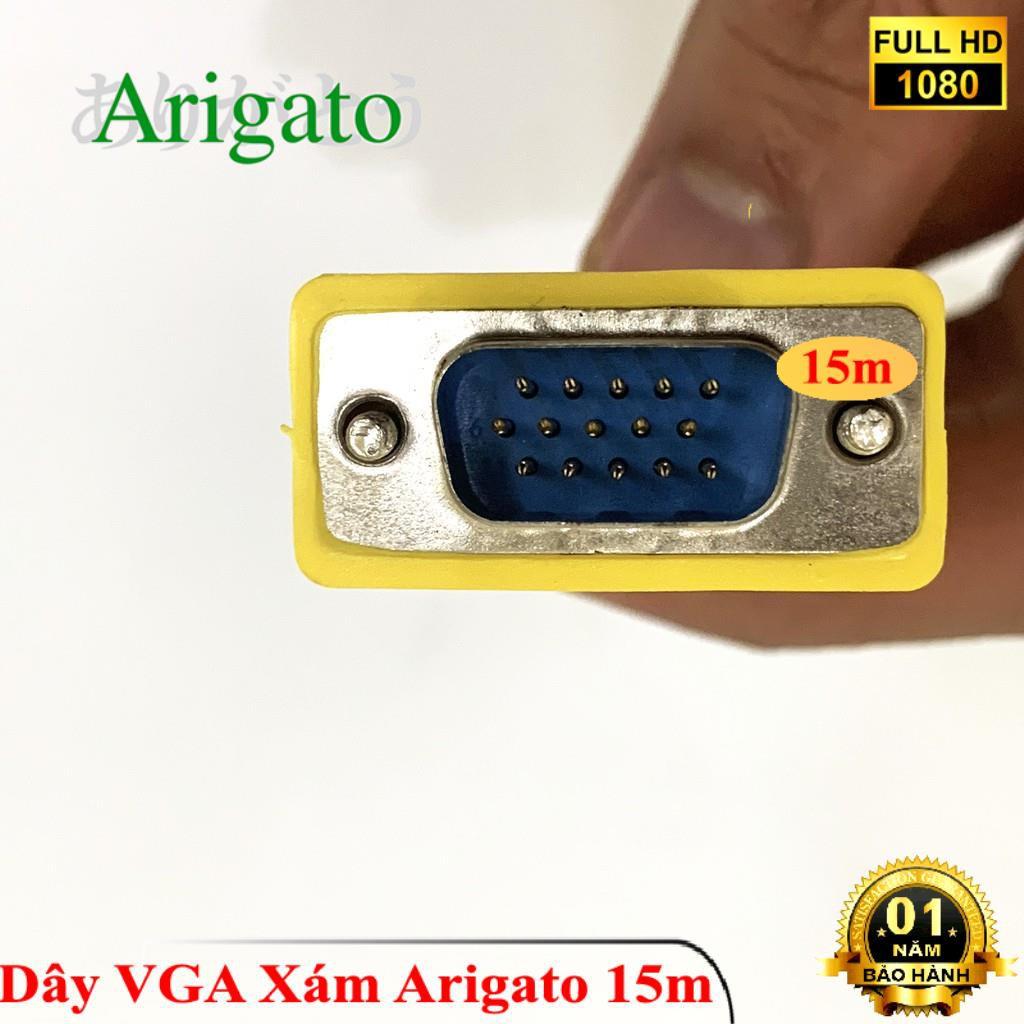 Dây cáp VGA 3m 5m 10m 15m xám hoặc đen chất lượng