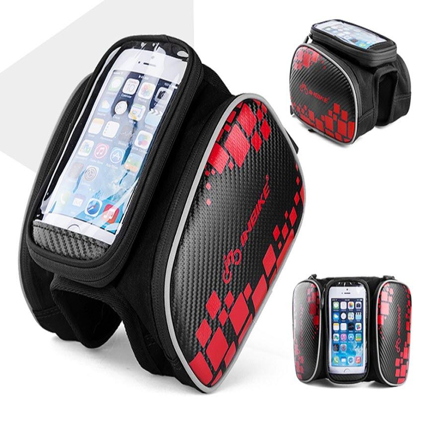 Túi treo sườn xe đạp - túi treo xe đạp cảm ứng vừa điện thoại 6.6 inch chống thấm nước tiện dụng
