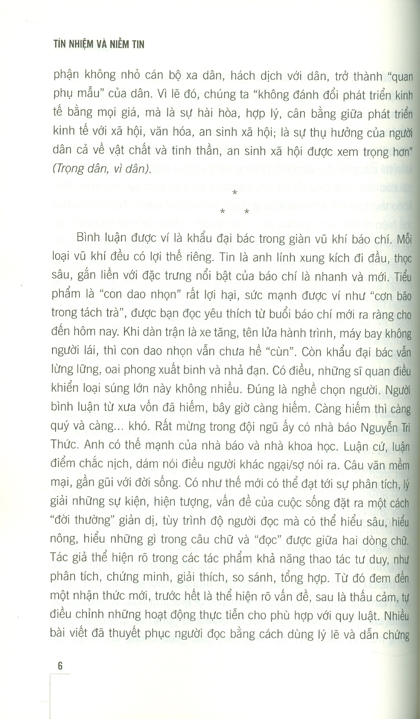 Tín nhiệm và niềm tin