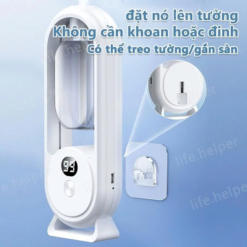 Bộ Máy Xịt Thơm Phòng Tự Động 5 Chế Độ (Gồm Máy &amp; 01 Lõi Tinh Dầu) Máy Khuyếch Tán Tinh Dầu Decor Phòng Ngủ