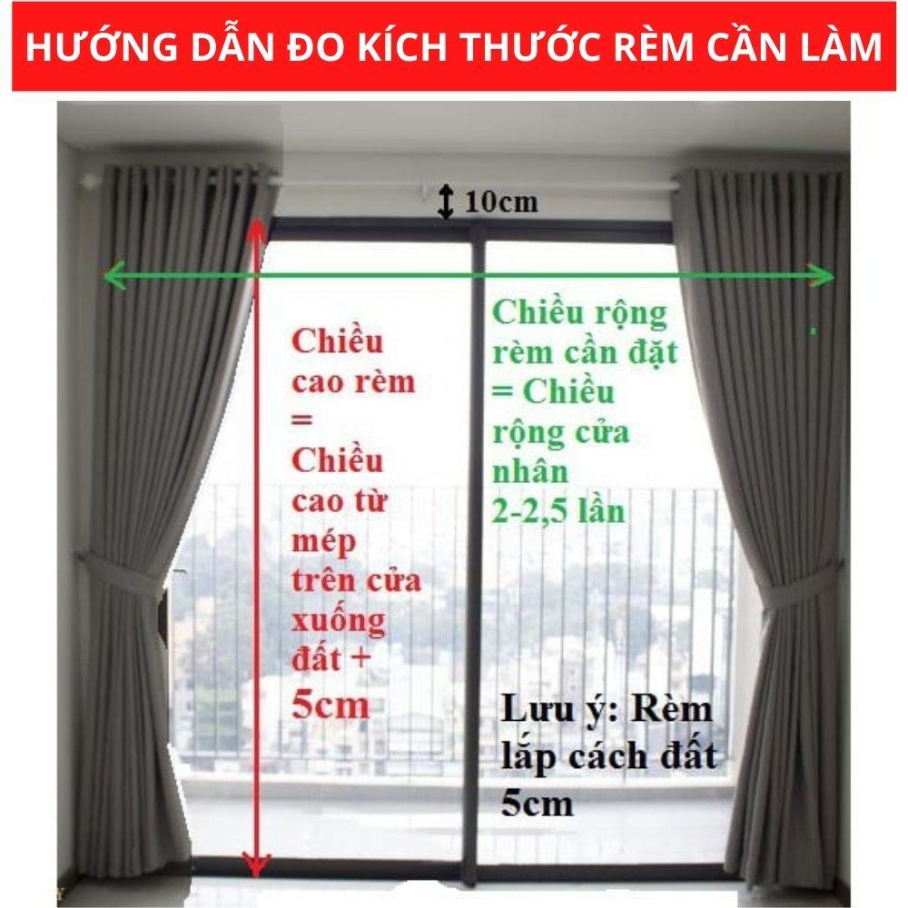 Xưởng may rèm cửa giá rẻ, may mọi kích thước, vận chuyển toàn quốc, tặng dây vén, vải dày dặn cản sáng cực tốt