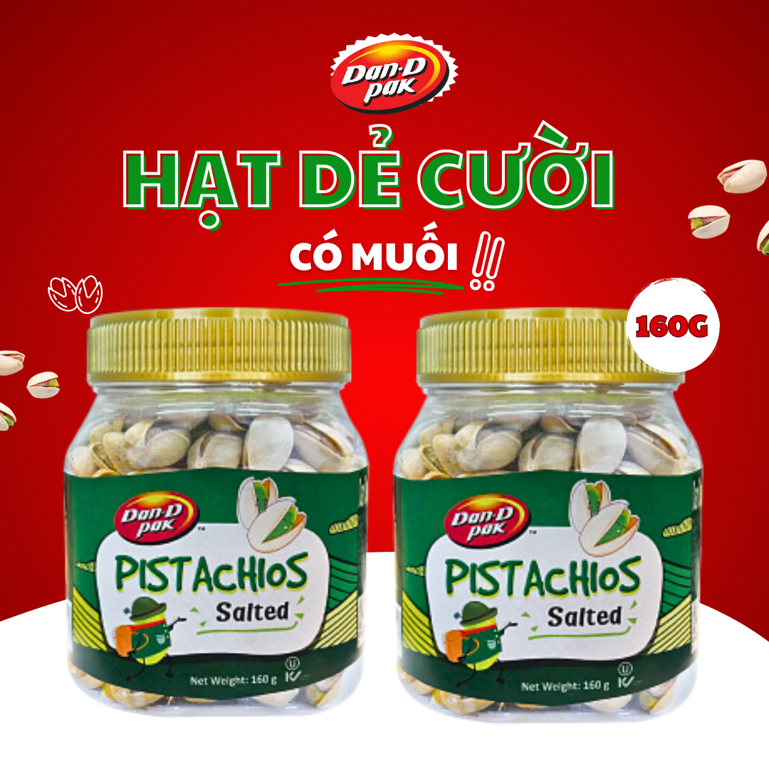 [Quà tết] Hộp 5 Hũ Hạt Thập Cẩm Hạt &amp; Trái Cây, Hạt Dẻ Cười , Điều không muối, TC Premium mix, Nho đỏ Dan-D Pak