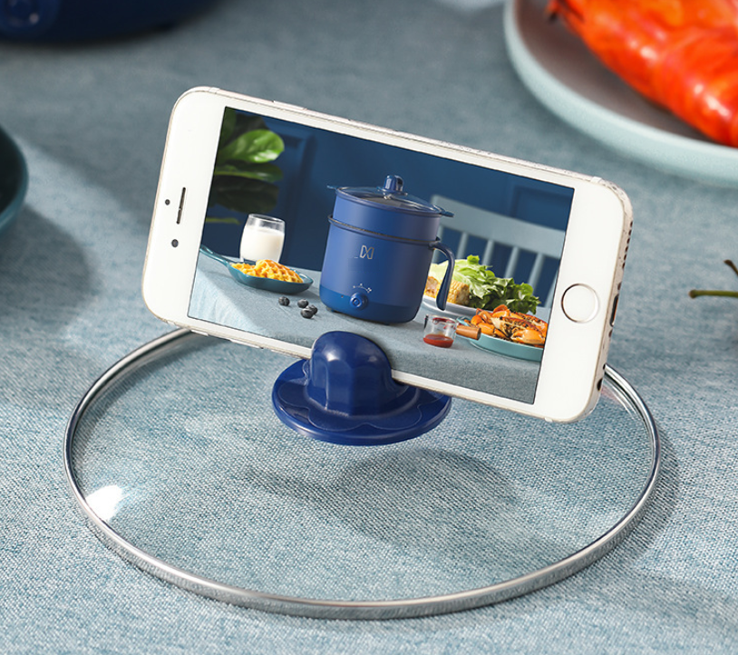 Nồi Lẩu Điện Đa Năng Mini Ca Nấu Mì, Cơm Đa Năng 2 Tầng Kèm Xửng hấp Cao Cấp Núm Xoay 2 Nấc Nhiệt Kèm Giá Hấp 1,8L Hàng Chính Hãng OnionDecor