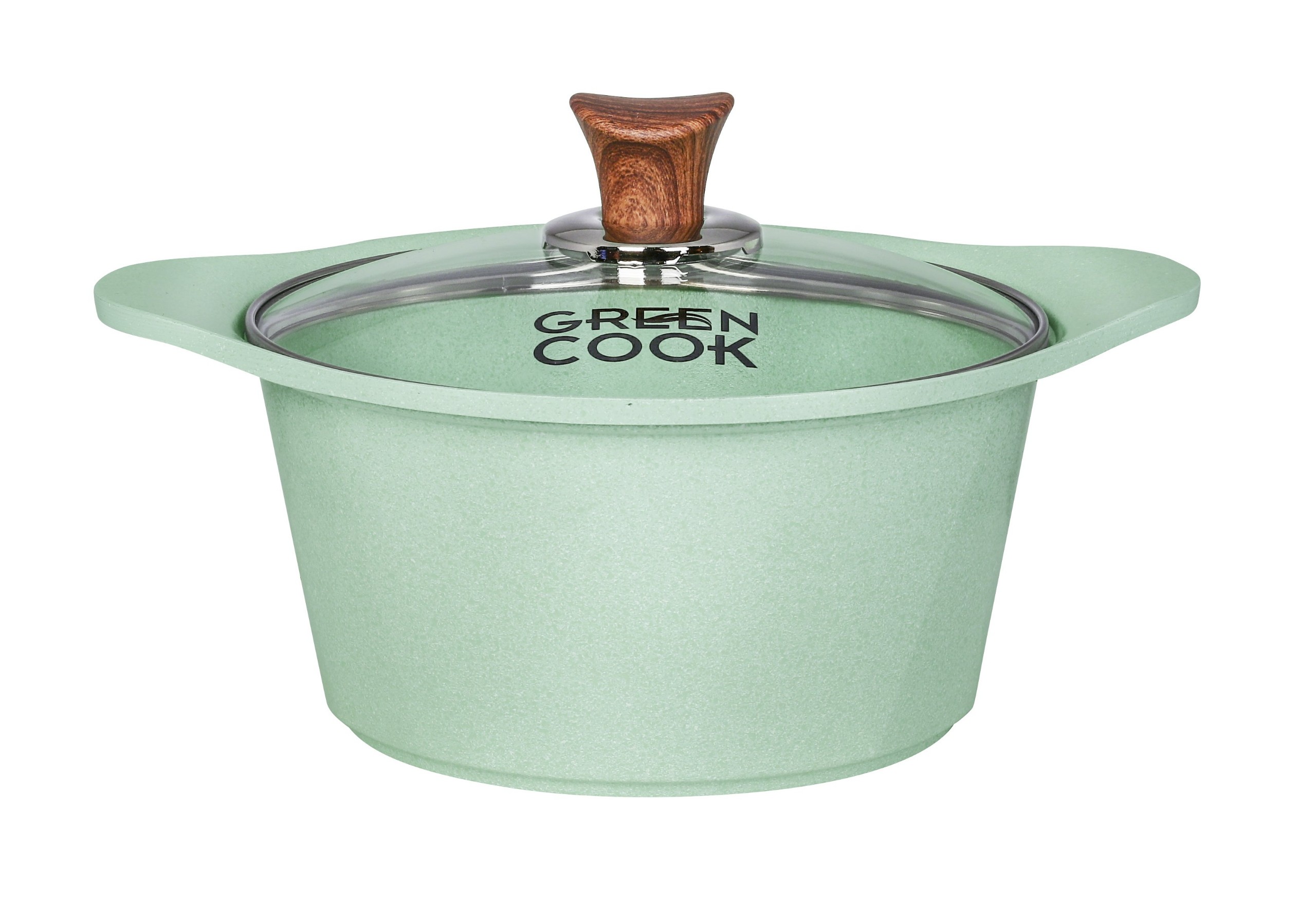 Bộ 3 nồi quánh đúc Ceramic nắp kính chống dính 5 lớp đáy từ Greencook GCS05 Size 18cm/20cm/24cm dùng cho bếp từ,bếp ga,bếp hồng ngoại,bếp củi-Hàng chính hãng