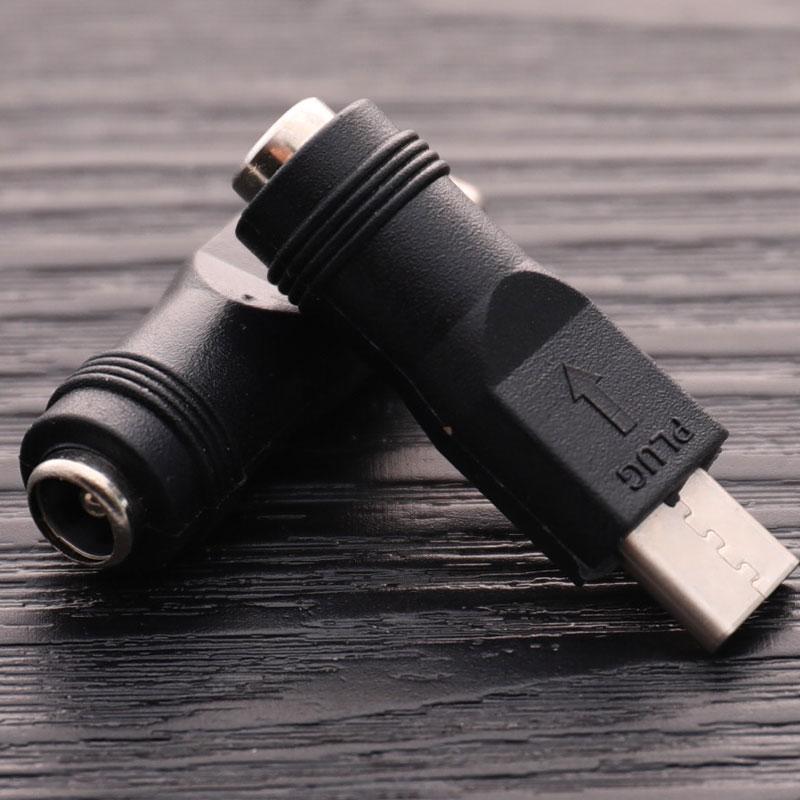 Bộ chuyển đổi bộ chuyển đổi nguồn 1pc DC 5.5x2.1mm Jack sang USB loại C Đầu nối nam