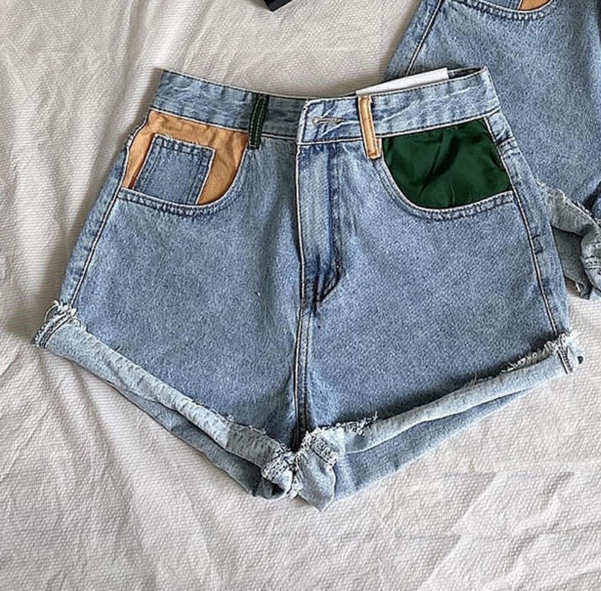 QUẦN SHORT JEAN NỮ TÚI MÀU SIZE ĐẠI