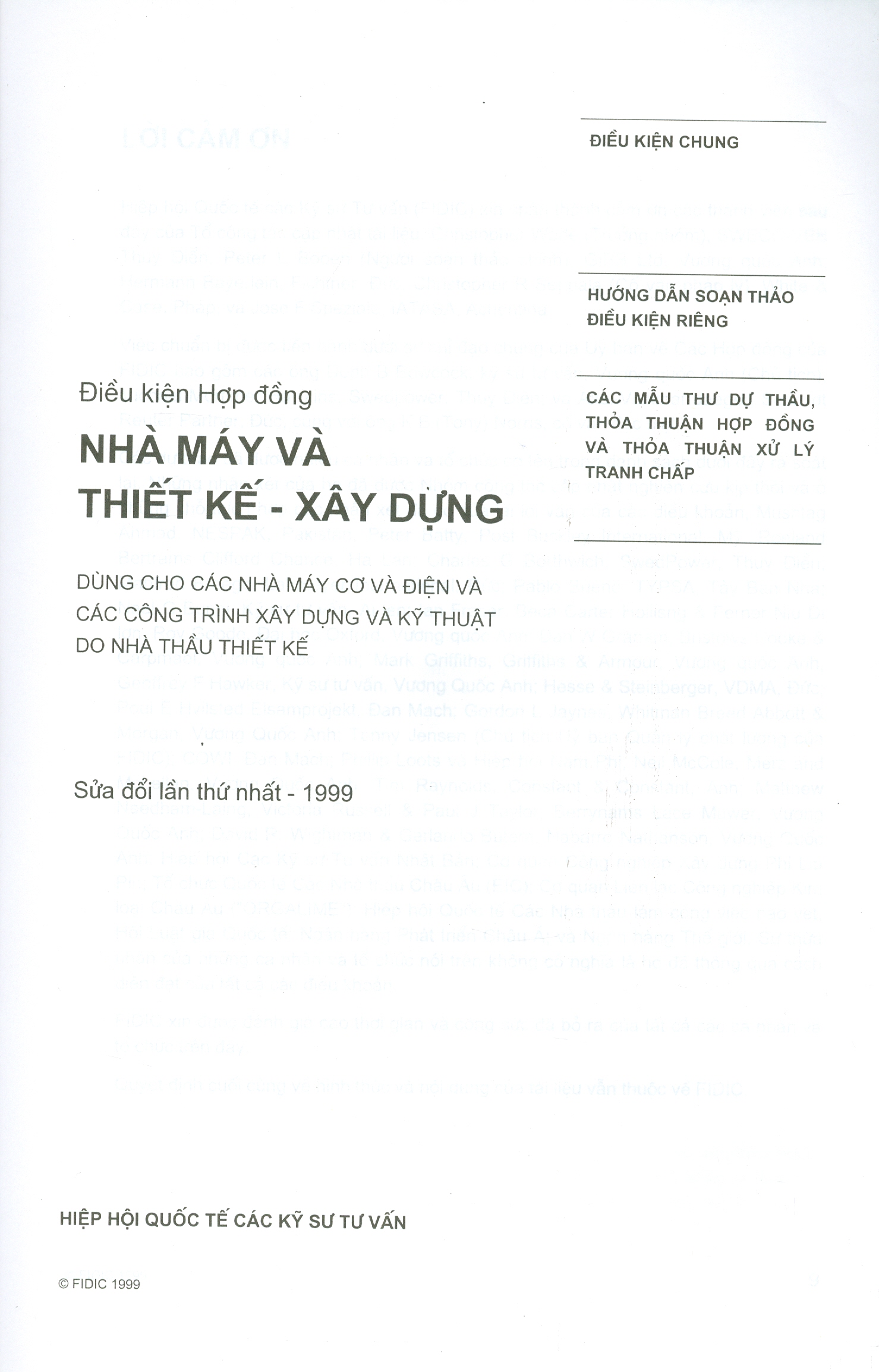 Điều Kiện Hợp Đồng FIDIC: Điều Kiện Hợp Đồng Nhà Máy Và Thiết Kế Xây Dựng - Điều Kiện Hợp Đồng Dự Án EPC Chìa Khóa Trao Tay (Song ngữ Việt - Anh) -(Tái bản)