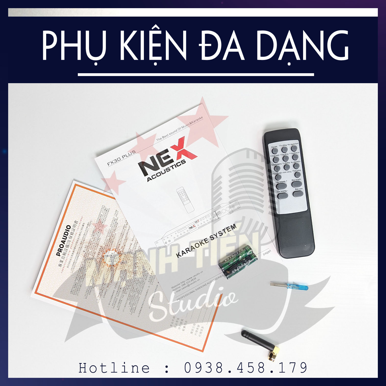 Vang Cơ Nex FX30 Plus Bluetooth Phiên Bản 2021 - Vang Cơ Karaoke Chống Hú, Echo Nhẹ Mượt Mà, Cổng Sub Riêng Biệt, Âm Thanh Tiêu Chuẩn - Bluetooth 5.0, Cổng Quang Optical - Thiết kế sang trọng, cao cấp - Hàng nhập khẩu