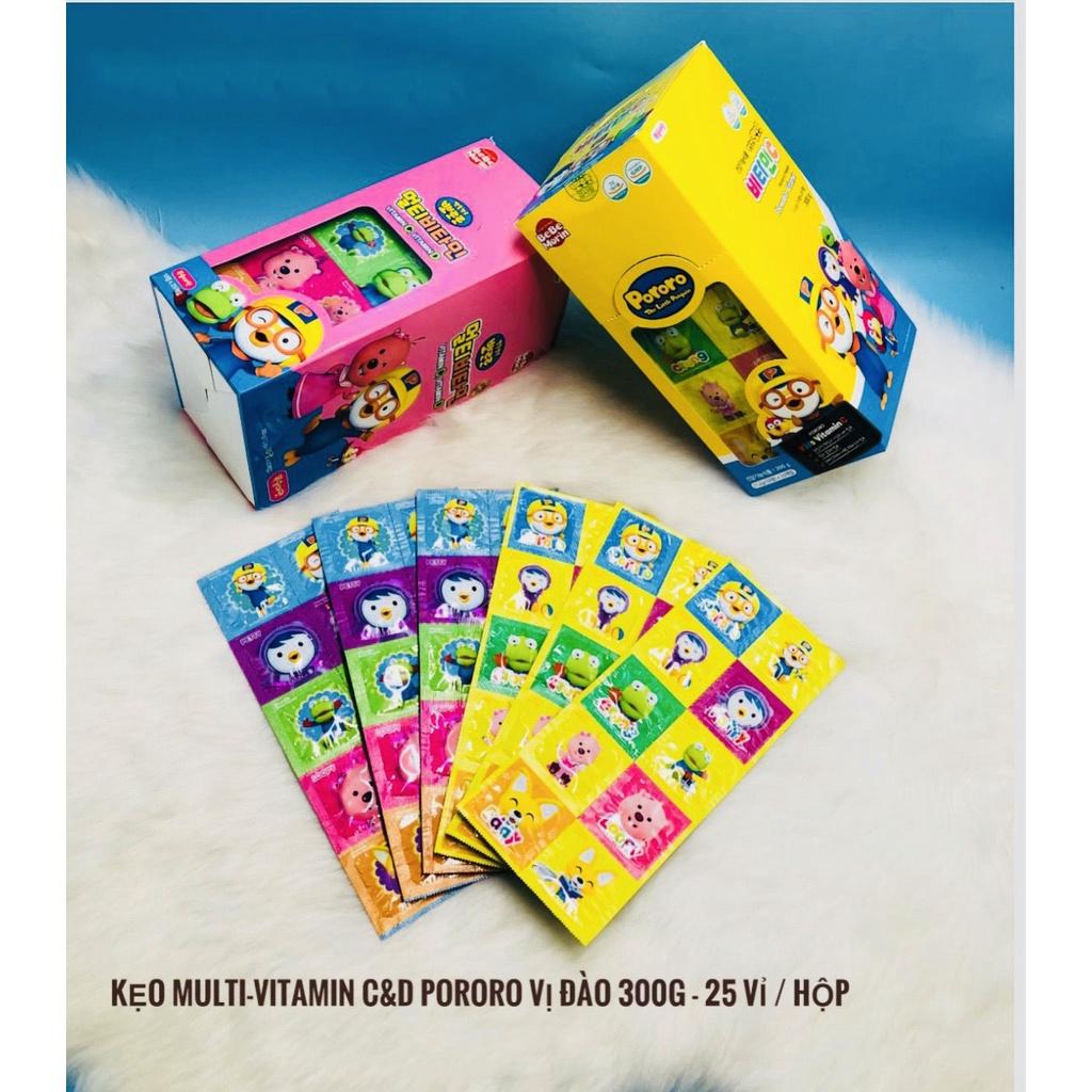 Kẹo ngậm Vitamin C Pororo Hàn Quốc vỉ 10 viên