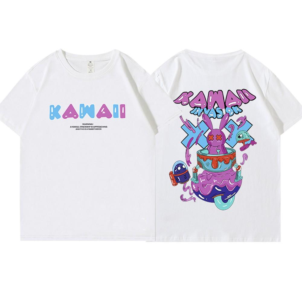 Áo thun tay lỡ nam nữ form rộng KAWAII oversized unisex phong cách hàn quốc vải thun mềm mịn thoáng mát hãng KING SPORT